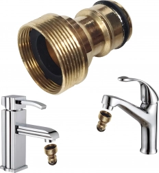 Messing-Adapter für Wasserhahn G3/4 für Gartenschlauch