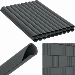 Clips for fence tape, anthracite, 19 cm, 20 pcs