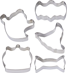 Ausstechformen für Plätzchen Halloween aus Edelstahl – Set 5 Stk.
