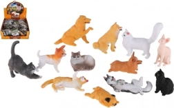 Plastic figuur van hond en kat – mix van soorten