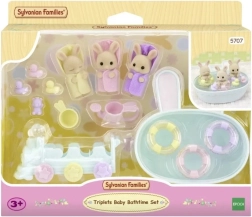 Sylvanian Families Bath for Triplets – set with bunnies and accessories