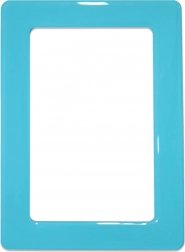 Magnetic self-adhesive frame size 13.0x8.1 cm - light blue