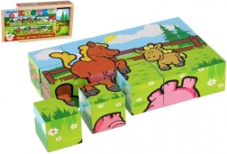 Wooden Blocks My First Animals