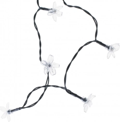 Solar-Garten-Lichterkette Blumen 7 m, 50 LED, Multicolor