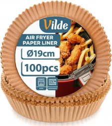 Paper liners for air fryer 19 cm, 100 pcs Vilde