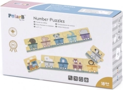 PolarB Montessori Wooden Number Puzzle