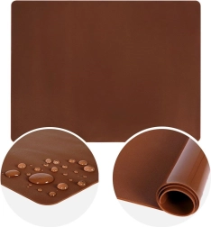 Tapis en silicone pour pâte SILLINIE 50 × 40 cm, marron
