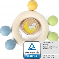 Small Foot houten rammelaar schuiver Lotta