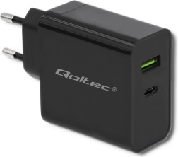45 W Wall Charger with USB‑C Power Delivery and USB, Black