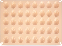 Moule en silicone pour biscuits et pralines en forme d’œuf, beige 33,5 × 26 × 1,5 cm