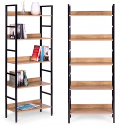 Moderne Bücherwand mit 5 Regalböden