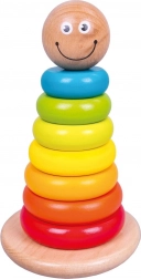 BINO Wooden Stacking Rings on a Rod