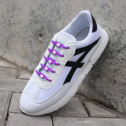 Silikon-Schnürsenkel 14 Stk - lila