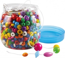 Detoa perles en bois dans une boîte