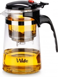 Glaskanne mit Auslass-French-Press-Brühkammer 680 ml Vilde