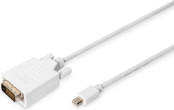 Witte Mini DisplayPort-naar-DVI‑D kabel, 2 m