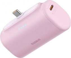 Fast-charging power bank BASEUS Compact USB‑C 5000 mAh, 20 W – pink