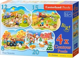 Puzzle 4-in-1 Four Seasons 8, 12, 15 and 20 pieces
