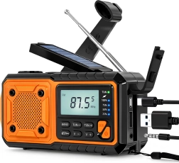 Radio solaire d'urgence Renew Force avec powerbank et dynamo