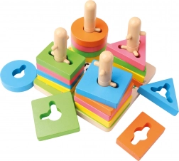 Wooden Lacing Shape Game 15 cm