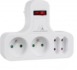 Multiprise Maclean avec interrupteur type E