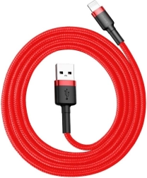 Baseus Cafule USB–Lightning cable 1 m, 2.4 A, black–red