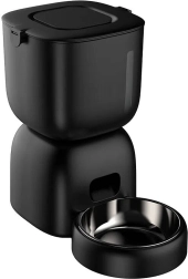 petwant automatischer futterautomat 3 l schwarz