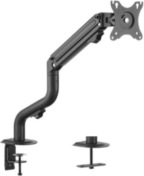 Desk monitor arm adjustable from 17 to 32 inches, weight capacity up to 8 kg