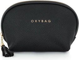 Trousse de toilette en cuir noir