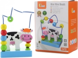 Wooden Bead Maze - Little Cow