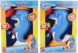 Delfin fürs Wasser – Wassermühle mit Saugnäpfen