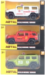 Metal toy car with pull-back action 11.5 cm