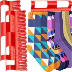 Supports pour chaussettes pour étendoir, 2 pièces, rouges