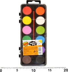 Wasserfarben 12 Farben mit Pinsel