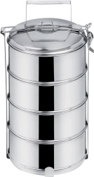 Ménagère isotherme en acier inoxydable 4x1 l, quatre étages