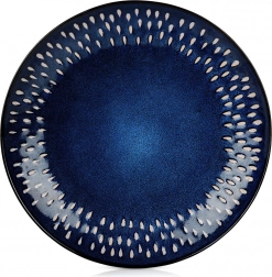Keramisch ondiep dinerbord 28 cm, donkerblauw