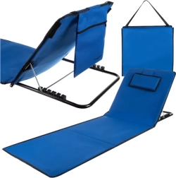 TRIZAND beach mat with adjustable backrest and pillow