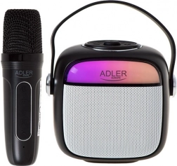 Karaoke‑luidspreker met microfoon Adler