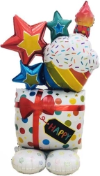 Folioballon Maxi cadeau 65 × 114 cm