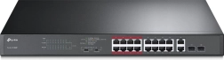 Commutateur PoE+ 16 ports TL-SL1218MP avec ports RJ45 gigabit et logements SFP