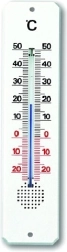 TFA analog indoor and outdoor thermometer, plastic, white