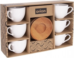 Porzellantassen mit Untertassen WHITELINE 100 ml, 6 Stk.