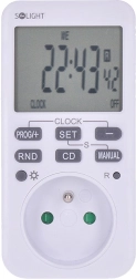 Solight digital weekly timer switch with backlit large LCD