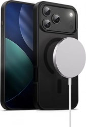 Coque Hybrid Frost Mag Cover pour iPhone 17 Pro Max avec MagSafe noire