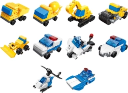 Qman Ensemble de Construction Équipe d'Ingénierie de Police 3en1