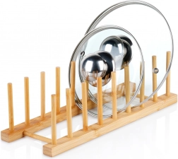 Bambusständer für Deckel und Teller 34,5 × 12 × 12 cm