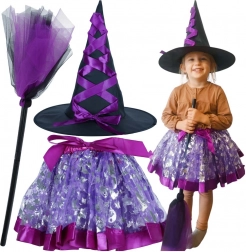 Costume de sorcière pour enfants - 3 pièces