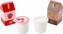 Small Foot set of wooden dairy products