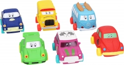 Weiches Kunststoffauto 9 cm mit Freilaufrädern