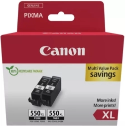 Twee-pack Canon PGI-550XL zwarte inktcartridges